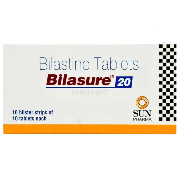 bilasure 20mg tablet 10's